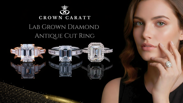 Lab Grown Diamond Antique Cut Ring
