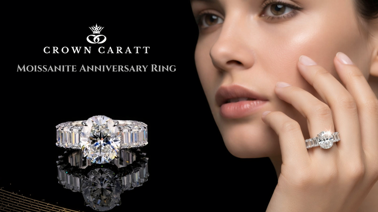 Moissanite Anniversary Ring