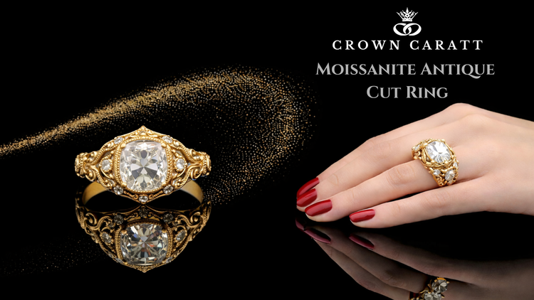 Moissanite Antique Cut Ring