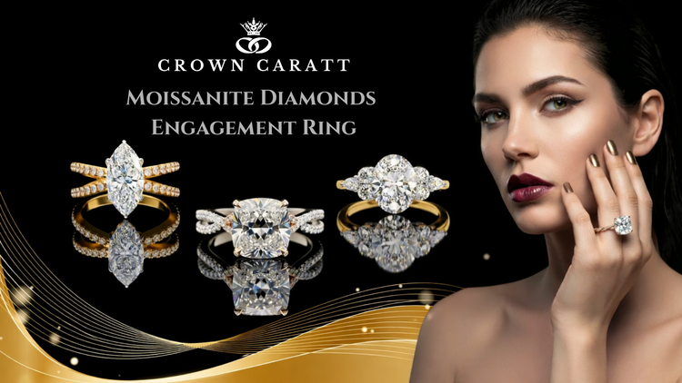 Moissanite Diamonds Engagement Ring