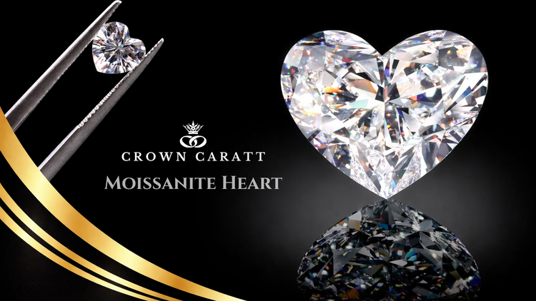 Moissanite Heart