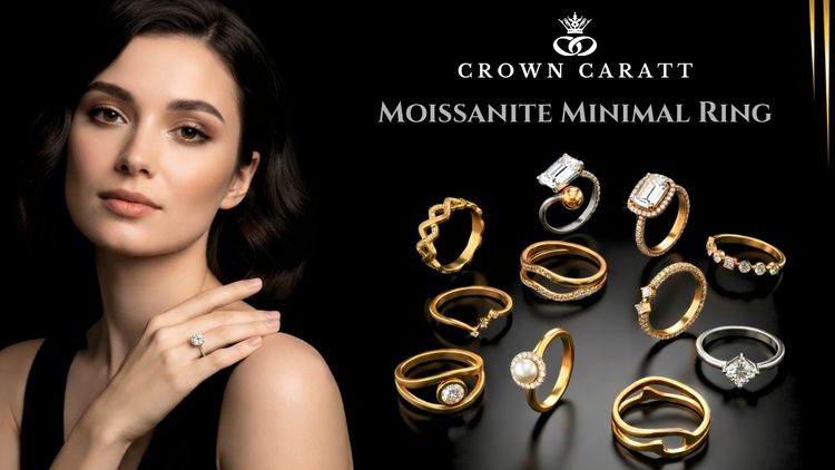 Moissanite Minimal Ring