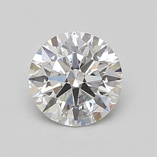 Round diamond on a gray background