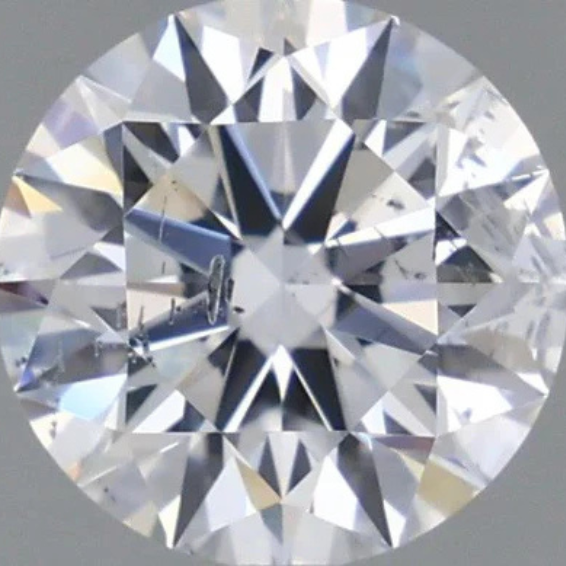 Cocktail 1.08 CT Round Shape D Color SI2 Clarity Lab Grown Diamond For the Wide Blue