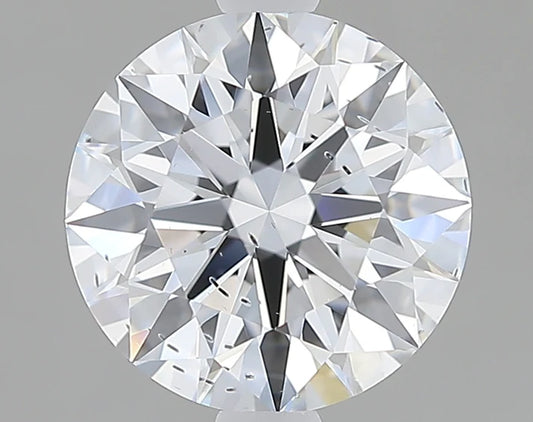 2.02 CT Round Brilliant Lab Grown Diamond – Pure D Color Sparkle