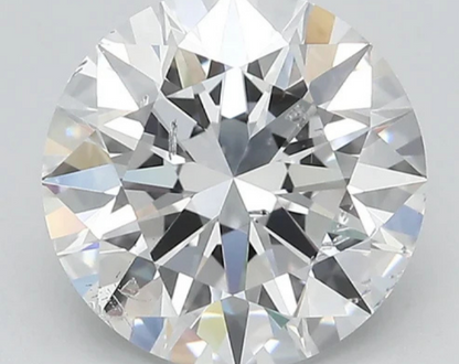 Marvelous 3.05 CT Round Shape D Color SI2 Clarity Lab Grown Diamond For the Warm Echo