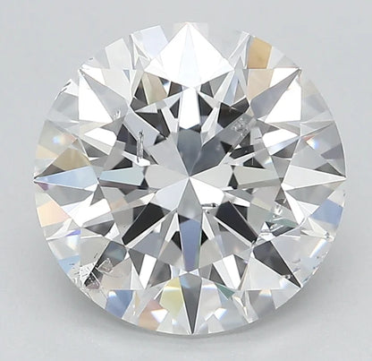 Marvelous 3.05 CT Round Shape D Color SI2 Clarity Lab Grown Diamond For the Warm Echo
