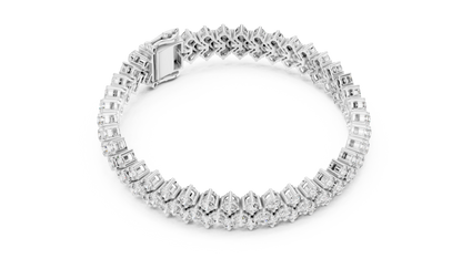 Diamond bracelet on a white background